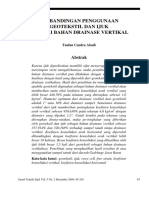 3-Perbandingan Penggunaan Geotextile Dan Ijuk Sebagai Bahan Drainase Vertikal