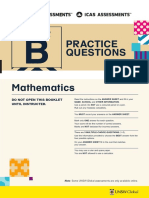 ICAS Sample Questions Mathematics Paper B