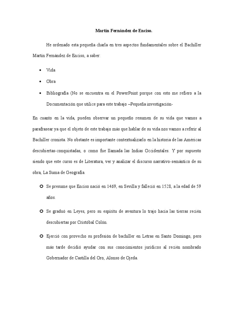 Martín Fernández De Enciso: The Pioneering Cartographer Who Redefined Navigation and Exploration