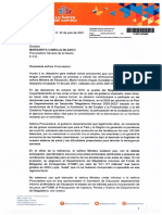 Comunicación A La Procuradora General de La Nacion - Margarita Cabello Blanco