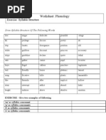 Download Syllable Structure Exercise by sandeeplkc SN51800221 doc pdf