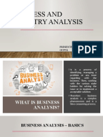 Business and Industry Analysis: Presented By: Ashutosh Gupta