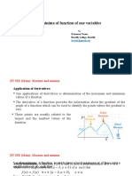 Maxima and Minima of Function of One Variables: IIT JEE (Main) Examination