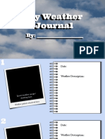 my weather journal template