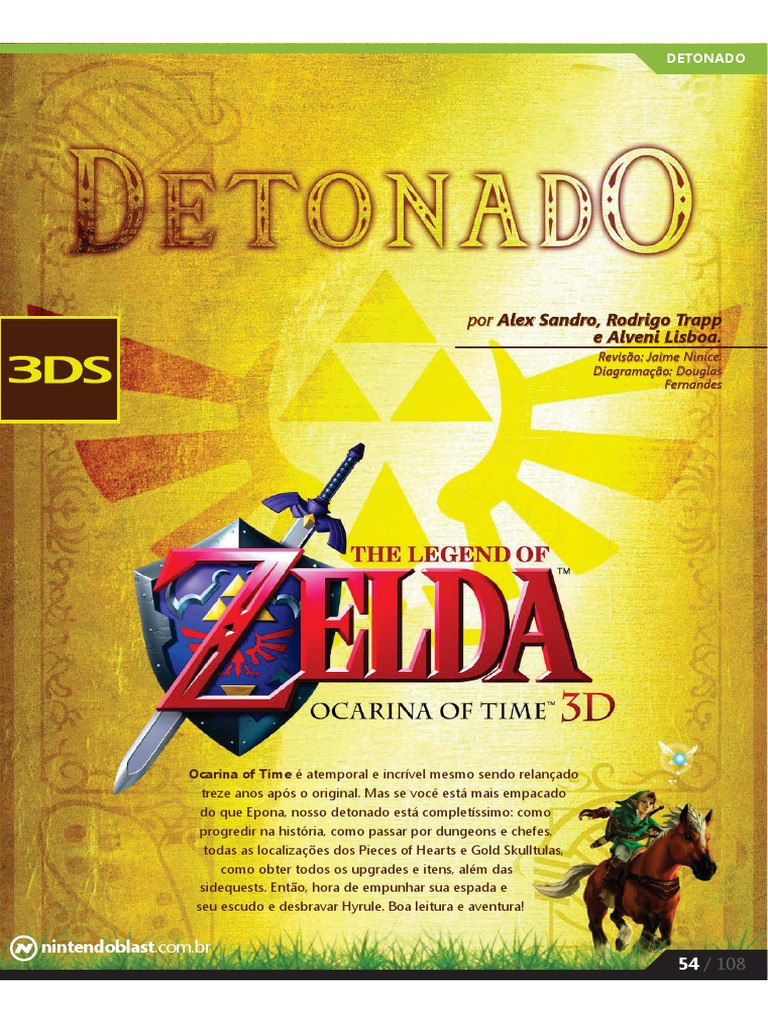 SAIU THE LEGEND OF ZELDA OCARINA OF TIME 3D COM TRADUÇÃO EM PORTUGUES (PT-BR)