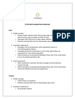 State-Wise Quarantine Guidelines