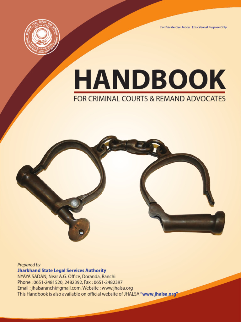 Handbook for Remand Advocates | PDF | Bail | Legal Aid