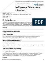 Acute Angle-Closure Glaucoma (AACG) Medication: Brimonidine (Alphagan P)