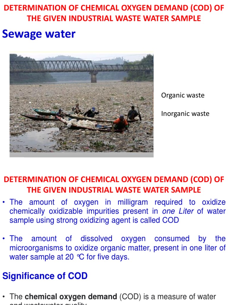 Sewage Water: Organic Waste Inorganic Waste | PDF | Physical Sciences ...