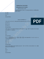 Weekend Test 2 (18-4-2021) (All Questions Are of 2 Marks)