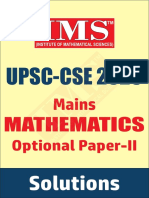 IAS-2020 Mains Mathematics Optional Paper-2 Solution