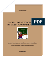 Manual de Investigação Científica - Andrea - 2004