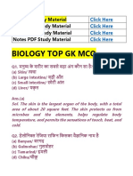 BIOLOGY Notes TOP MCQ PDF