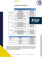 HORARIOS DE REFEITORIO - 07 Á 10.05