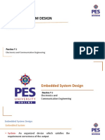 Embedded System Design: Pavitra Y J
