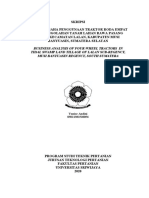 Business Analysis of Four Wheel Tractors in Tidal Swamp Land Tillage of Lalan Sub-Regency, Musi Banyuasin Regency, South Sumatera