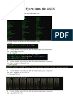 Ejercicios de UNIX y permisos en directorios