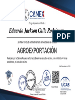 Certificado Agroexportaciones