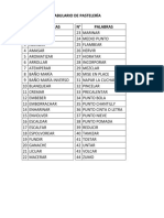 Vocabulario de pastelería en