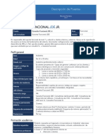 Perfil de Puestos - Consultor Funcional - Jr. Gerardo Cervantes