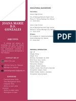 Joana Marie Gonzales - My Resume