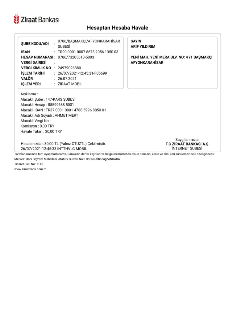 Dekont | PDF