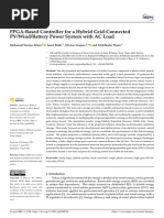 Energies: FPGA-Based Controller For A Hybrid Grid-Connected PV/Wind/Battery Power System With AC Load