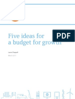 Five Ideas For A Budget For Growth
