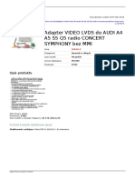 Adapter Video Lvds Do Audi A4 A5 s5 q5 Radio Concert Symphony Bez Mmi