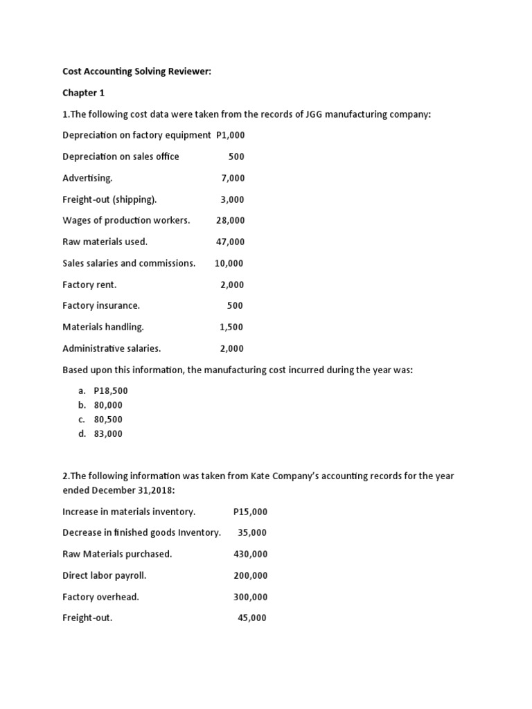 Maximum Labor Cost Calculation Guide | PDF | Cost Of Goods Sold | Inventory
