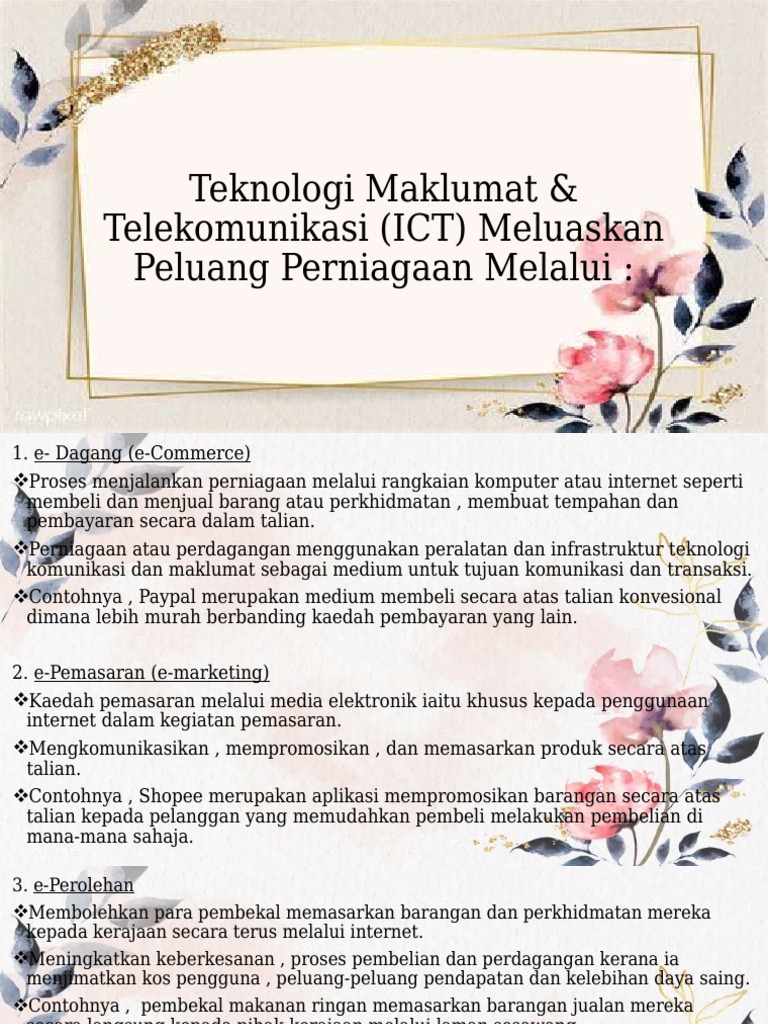 Teknologi Maklumat & Komunikasi | PDF