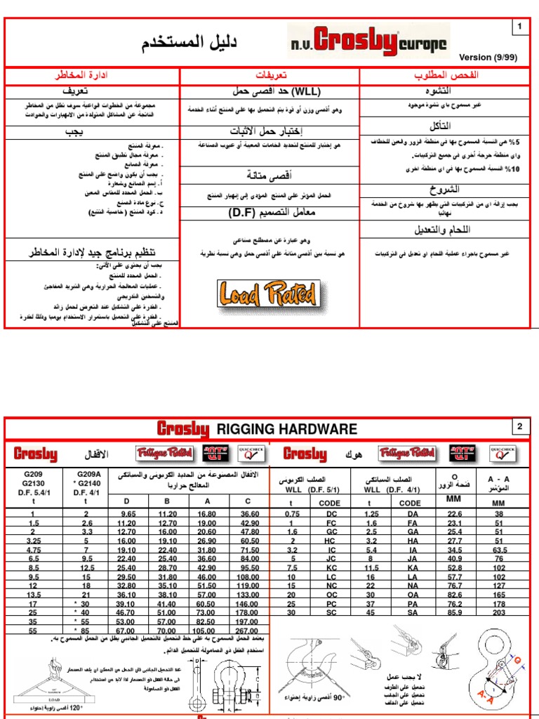 Arabic-Crosby Lifting Guide | PDF