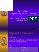 ECEG-6530 Computer (And Network) Security: Basic Number Theory, Public-Key Encryption, RSA