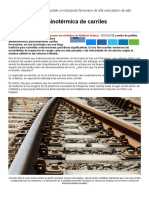 Soldadura Aluminotérmica de Carriles Ferroviaros - Ferrocarril