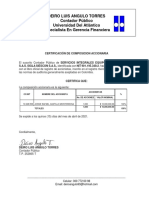 Certificado de Composicion Accionaria