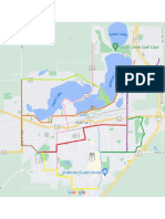 Preliminary featured bike routes in Willmar