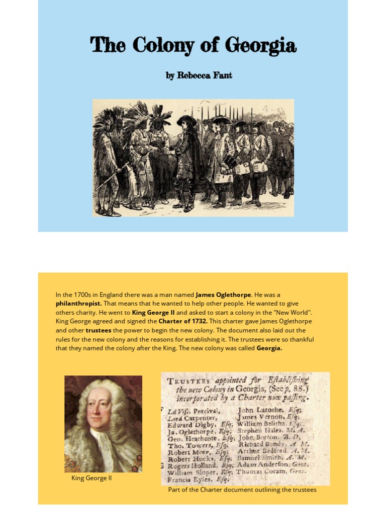 The Founding of Georgia | United States History I, image size:768x1024