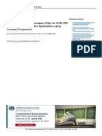 Design of Dual-Band Bandpass Filter For GSM 950 MHZ and GSM 1850 MHZ Applications Using Lumped Component