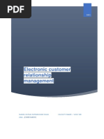 Electronic Customer Relationship Management