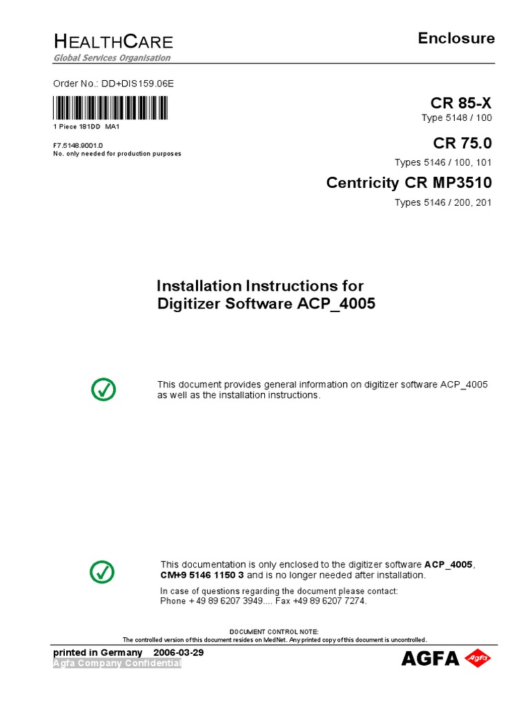 Installation Guide for ACP_4005 Software | PDF | Backup | Floppy Disk