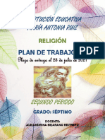 Institución Educativa María Antonia Ruiz: Plan de Trabajo #5