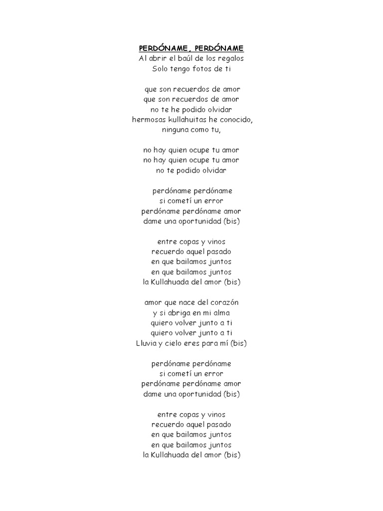 PERDÓNAME PDF Amor María, madre de Jesús