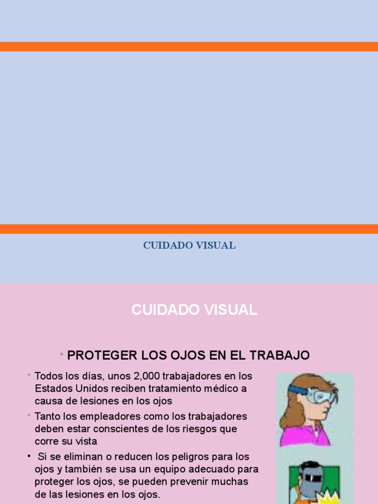 Cuidado Visual | Descargar gratis PDF | Percepción visual | Ojo