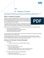 Information Sheet - Research Proposal