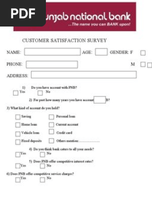 Customer Satisfaction Survey