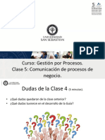 Clase 5. Comunicación de Procesos de Negocio