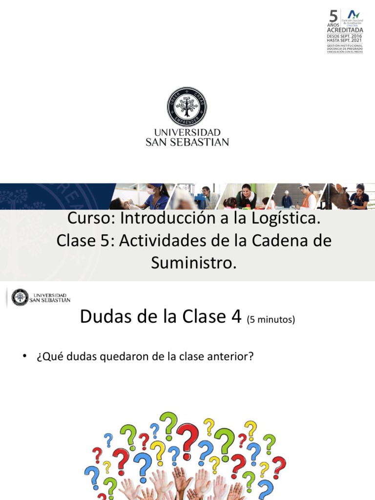 Clase 5. Actividades de La Cadena de Suministro | PDF | Logística | Almacén
