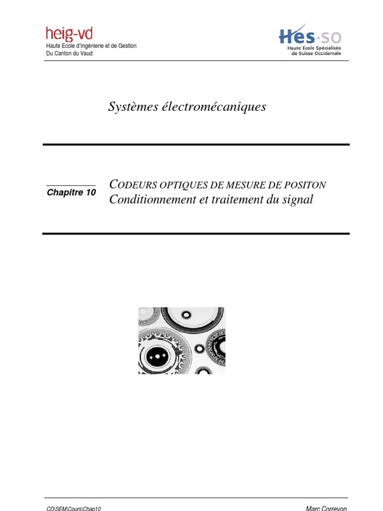 Chap10 - Codeurs Optiques de Mesure de Position | PDF | Distorsion ...