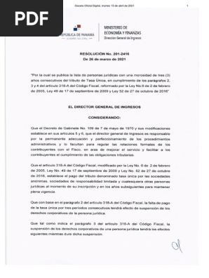 Empresas Morosas PANAMÁ 2021 | PDF | Justicia | Crimen y violencia
