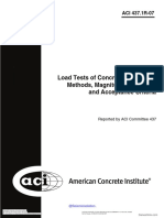 Load Tests of Concrete Structures: Methods, Magnitude, Protocols, and Acceptance Criteria